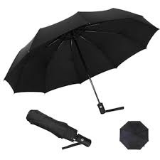 Fällbart paraply 98 cm svart
